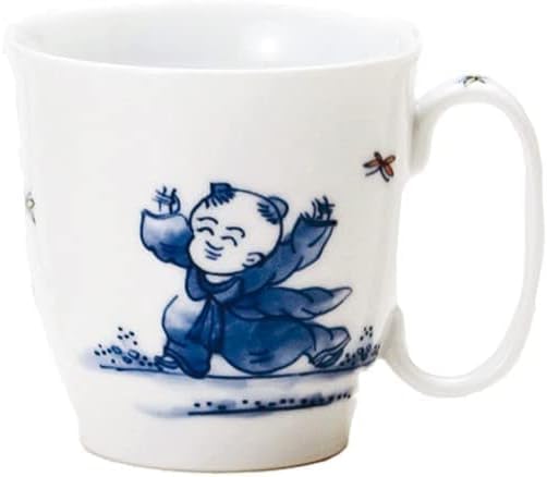 Amazon.co.jp: 三川内焼 染付唐子絵 指押マグカップ : ホーム＆キッチン